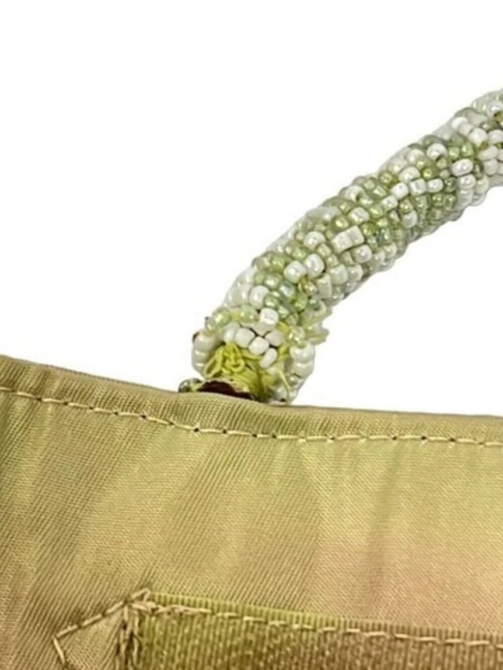 DIOR/ChristianDior - Light Brown Light Green White Unborn Calf Leather Tote Bag - Picture 12 of 14